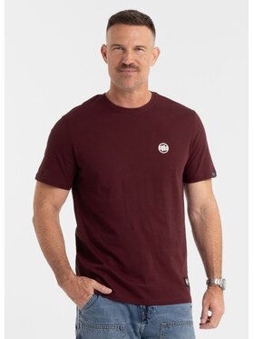 PITBULL PITBULL T-Shirt SMALL LOGO Czerwony Regular Fit