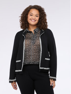 Fiorella Rubino Fiorella Rubino Cardigan M828L008233N033 Nero Boxy Fit