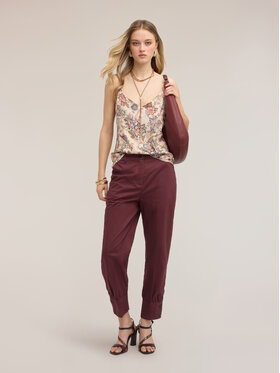 Motivi Motivi Spodnie materiałowe P00VQ004580N029 Fioletowy Regular Fit