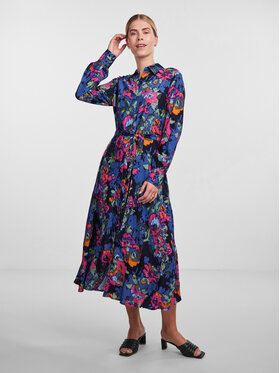 YAS YAS Sukienka koszulowa 26030726 Kolorowy Regular Fit
