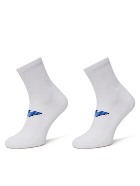 Emporio Armani Emporio Armani Набір 2 пар низьких чоловічих шкарпеток EM000540 AF12299 M0082 Білий