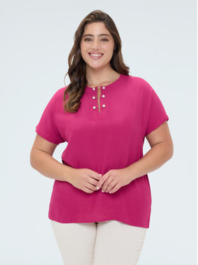 Fiorella Rubino Fiorella Rubino T-shirt G09DL009112N016 Rosa Regular Fit