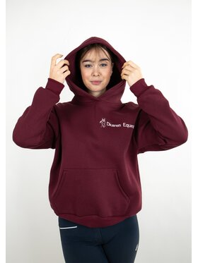 DKaren Sport DKaren Sport Bluza EQ001 Bordowy Classic Fit