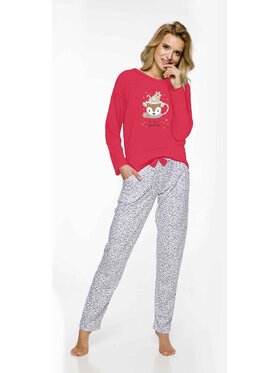 Taro Taro Piżama 2829-4 Czerwony Comfortable Fit
