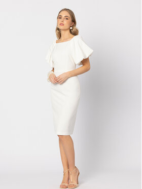LIDIA KALITA LIDIA KALITA Sukienka koktajlowa Meghan Biały Slim Fit