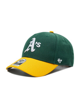 47 Brand 47 Brand Шапка с козирка Oakland Athletics BCWS-SUMTT18WBP-DG88 Зелен