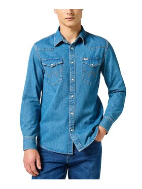 Wrangler Wrangler camicia di jeans 112357194 Blu Regular Fit