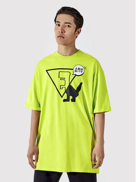 Togoshi Togoshi T-krekls Unisex TG22-TSM011 Zaļš Oversize