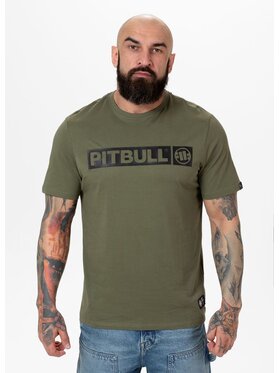 PITBULL PITBULL T-Shirt Koszulka Zielony Regular Fit