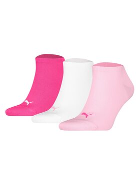 Puma Puma Súprava 3 párov kotníkových ponožiek unisex 938624 Ružová