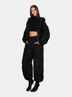MADE BY SOCIETY MADE BY SOCIETY Spodnie materiałowe L’OMBRE - P27661 Czarny Basic Fit