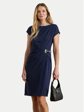 LAUREN RALPH LAUREN LAUREN RALPH LAUREN Koktejlové šaty 200P03763001 Tmavomodrá Slim Fit