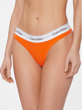 Calvin Klein Underwear Calvin Klein Underwear Stringi 0000F3786E Pomarańczowy