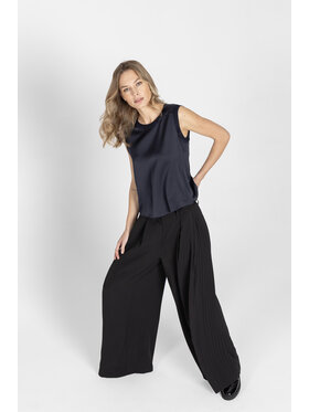 Deni Cler Milano Deni Cler Milano Spodnie materiałowe T-DC-5227-F2-40-90-1 Czarny Loose Leg