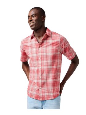 Wrangler Wrangler Koszula 112364053 Czerwony Regular Fit