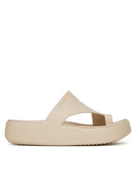 Crocs Crocs Varbavahesandaalid Getaway Platform Toe Loop 210834 Beež