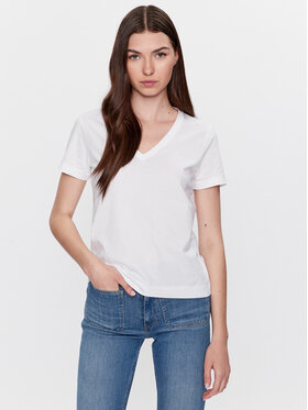 Gant Gant Тишърт 4200440 Бял Regular Fit