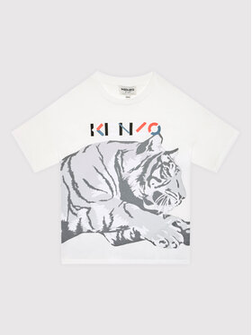Kenzo Kids Kenzo Kids T-Shirt K25648 S Biały Regular Fit