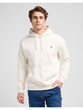 Lee Lee Bluzka WW HOODIE Biały Relaxed Fit