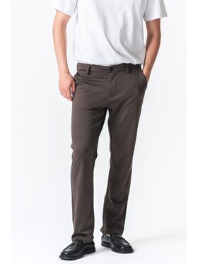 TeeShoppen TeeShoppen Spodnie garniturowe 'Perform Collection' Brązowy Regular Fit