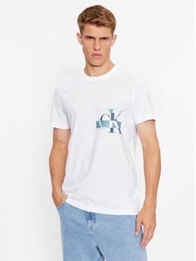 Calvin Klein Jeans Calvin Klein Jeans Тишърт J30J324019 Бял Regular Fit