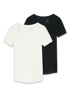SCHIESSER SCHIESSER Podkoszulek 28948 Czarny Stretch Fit