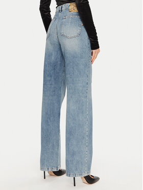 Just Cavalli Jeans Hlače 77PAB503 Modra Wide Leg