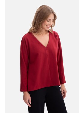 BeWear BeWear Bluzka b304 Bordowy Baggy Fit
