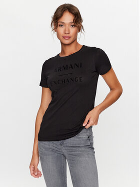 Armani Exchange Armani Exchange Majica 6RYT47 YJ3RZ 1200 Črna Regular Fit