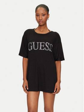 Guess Guess Футболка E5GI07 K68D2 Чорний Regular Fit