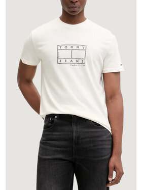 Tommy Jeans Tommy Jeans T-shirt DM0DM22317 Bianco Casual Fit