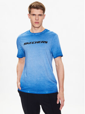 Skechers Skechers T-Shirt Breakers M02TS76 Niebieski Regular Fit