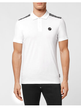 PHILIPP PLEIN PHILIPP PLEIN Polokošile 23823 Bílá Slim Fit