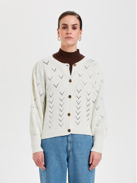 Karen by Simonsen Kardiganas Elsa 10104029 Balta Regular Fit