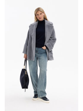 Deni Cler Milano Deni Cler Milano Kurtka przejściowa W-DC-9063-F5-A3-82-1 Szary Oversize