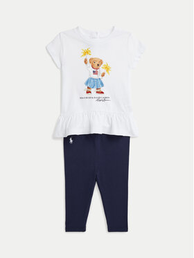 Polo Ralph Lauren Polo Ralph Lauren Набір футболка та легінси 310942863001 Cиній Regular Fit