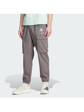 adidas adidas Spodnie materiałowe 148167 Szary Regular Fit