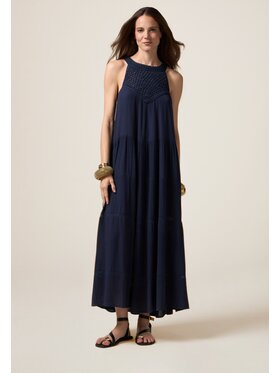 Oltre Oltre Vestito da giorno 7418J000841N034 Blu A-Line Fit