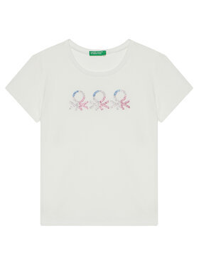 United Colors Of Benetton United Colors Of Benetton T-Shirt 3I1XC10MZ Biały Regular Fit