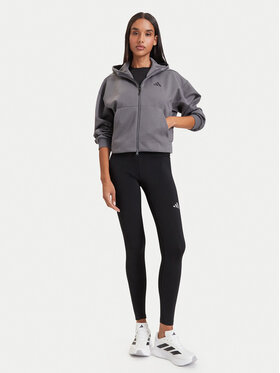adidas adidas Суитшърт Adidas Z.N.E. Cropped KF6394 Тъмносив Loose Fit