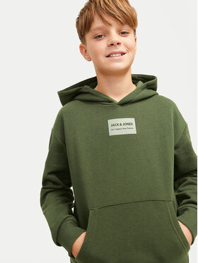 Jack&Jones Junior Jopa Hakkai 12259809 Zelena Loose Fit