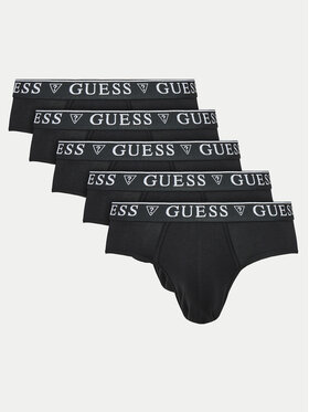 Guess Guess Souprava 5 kusů slipů U4YG20 K6YW1 Černá
