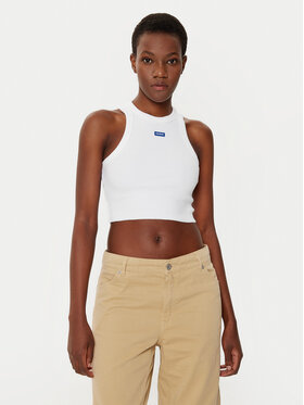 HUGO HUGO Top Baby 50511450 Valge Slim Fit