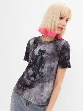 CAT by maniita lacitta CAT by maniita lacitta T-Shirt Printed T-shirt Szary Regular Fit