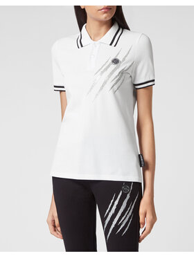 Plein Sport Plein Sport Polokošeľa 1729 Biela Regular Fit
