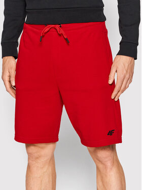4F 4F Pantaloni scurți sport H4L22-SKMD350 Roșu Regular Fit