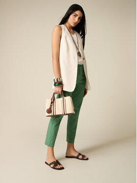 Oltre Oltre Pantaloni di tessuto P02CR009296N015 Verde Boy Fit