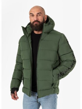 PITBULL PITBULL Kurtka przejściowa Kurtka Zielony Regular Fit