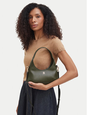 Tommy Hilfiger Tommy Hilfiger Torebka Th Everyday Mini Hobo AW0AW19185 Zielony ciemny