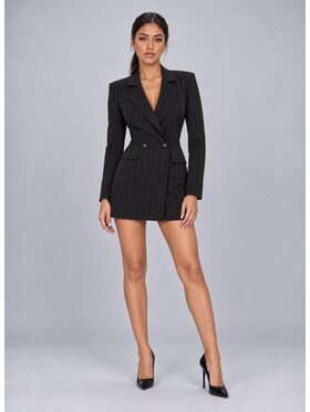 Love Saints Love Saints Marynarka L26WF-3Z-K04 Czarny Slim Fit